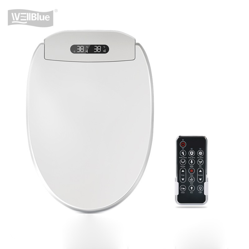 White Panel Remote Control Toilet Seat